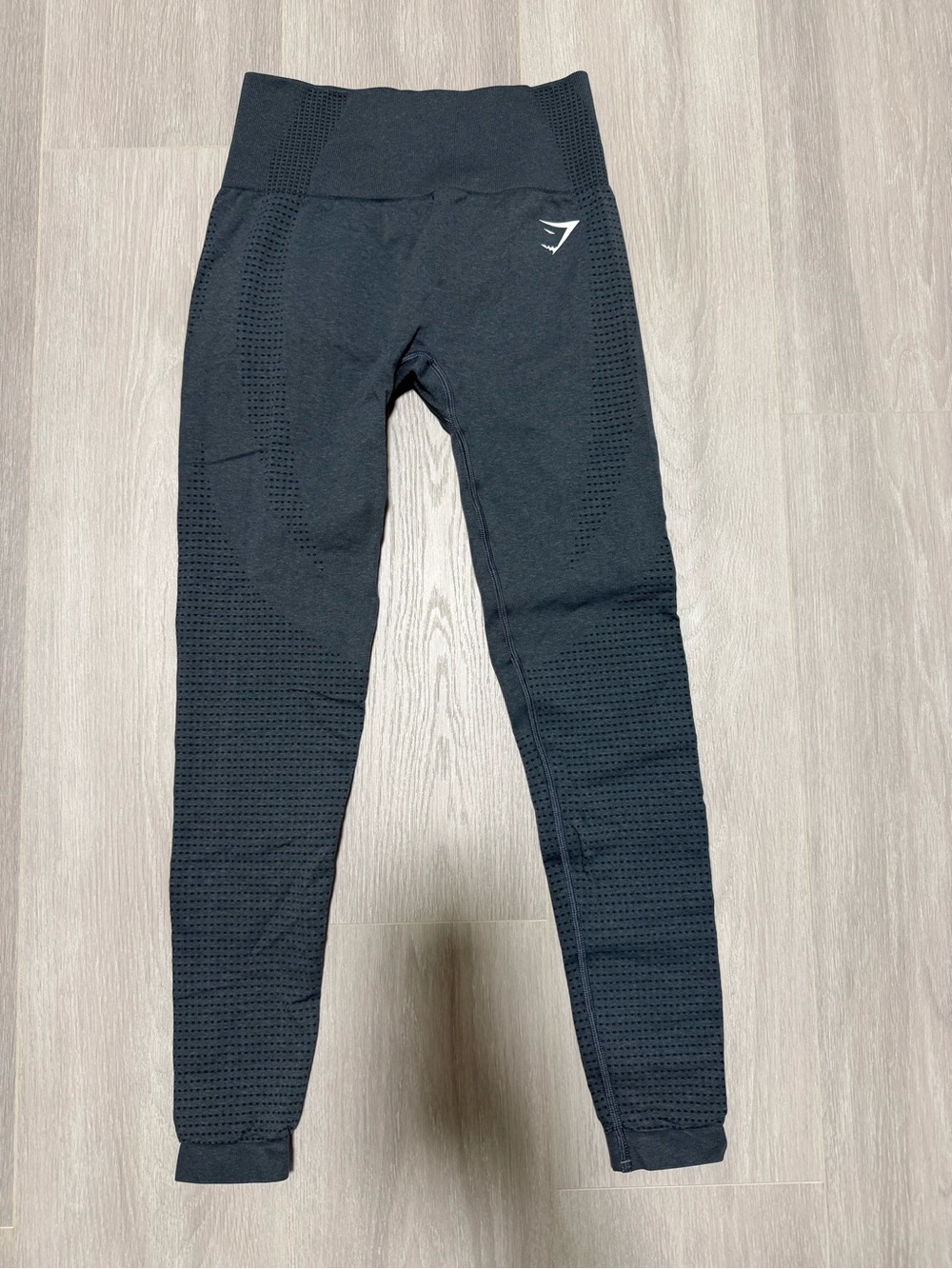 Gymshark Dark Gray Seamless High-Waist Textured Leggings